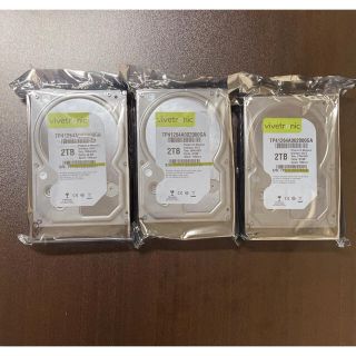 ホワイトラベルHDD 3.5インチ 2TB SATA/7200rpm三台セット(PC周辺機器)