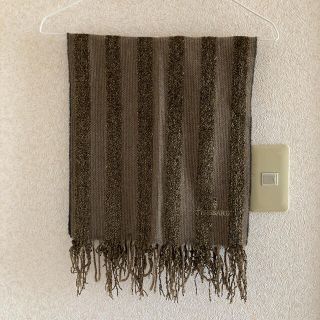 トラサルディ(Trussardi)の中古品【TRUSSARDI】状態：良い/レディース/マフラー/茶系/ストライプ柄(マフラー/ショール)