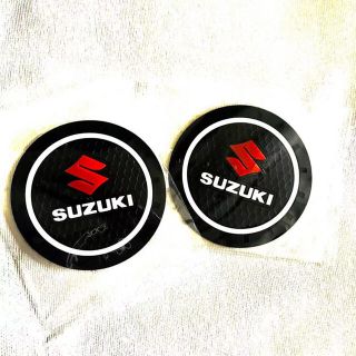 SUZUKI  車載コースター　車用品　2枚(車内アクセサリ)