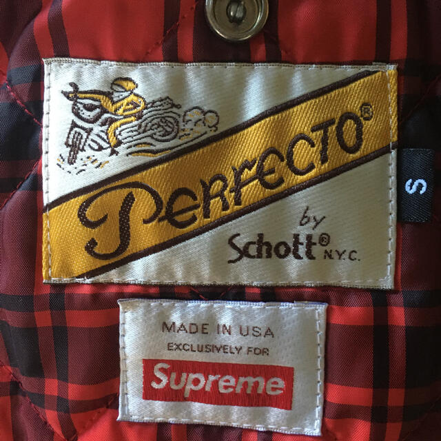 Supreme(シュプリーム)の専用【S size】supreme schott(ショット) ライダース メンズのジャケット/アウター(ライダースジャケット)の商品写真