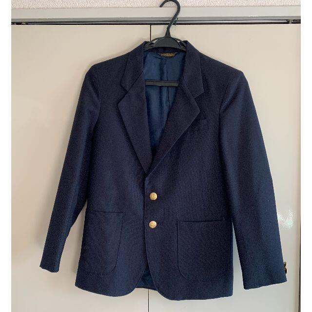 古着／紺ブレザー  金ボタン  USED トラッド キッズサイズ レディースのジャケット/アウター(テーラードジャケット)の商品写真