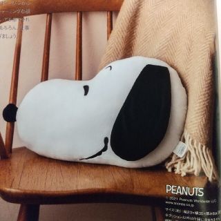 スヌーピー(SNOOPY)のInRed 付録  新品未使用  スヌーピークッション(ビーズソファ/クッションソファ)