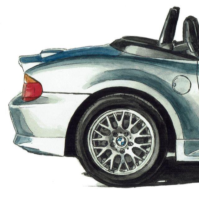 GC-1888 BMW Z3 限定版画サイン額装作家平右ヱ門