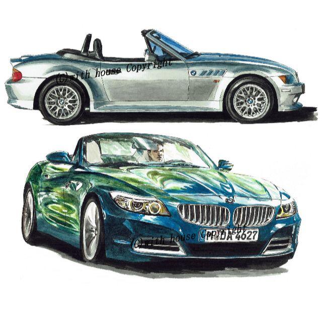 GC-1889 BMW Z3/Z4 限定版画サイン額装作家平右ヱ門 1