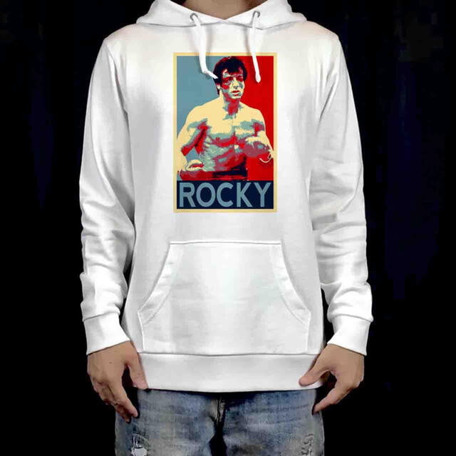 新品 ロッキー ROCKY スタローン ボクシング映画 ポップアート パーカー