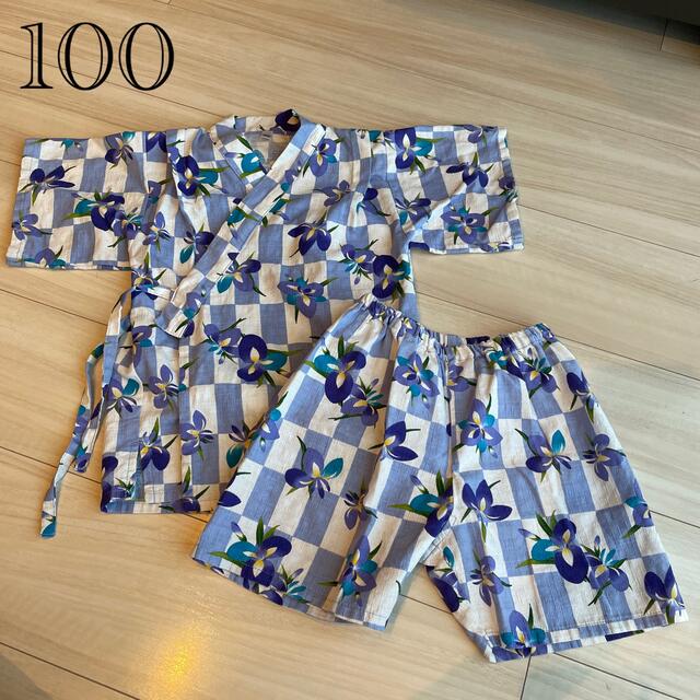 甚平(100) キッズ/ベビー/マタニティのキッズ服女の子用(90cm~)(甚平/浴衣)の商品写真