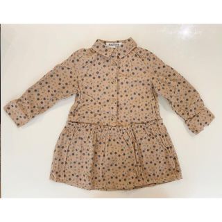 ベベ(BeBe)のbebe ベベ ワンピース ベージュ 100cm 女児(ワンピース)