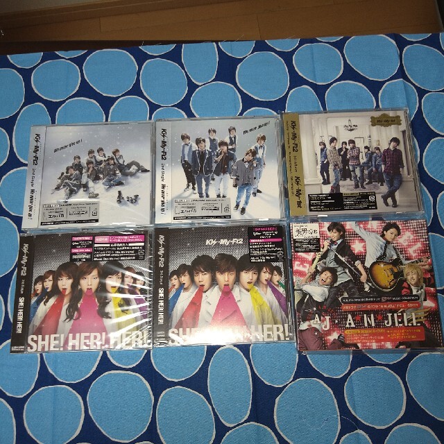 Kis-My-Ft2シングル5枚新品CD+DVD+1枚Á.Ñ.JELL計6枚セッ