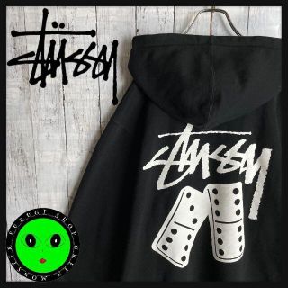 ステューシー(STUSSY)の【大人気デザイン☆ダイス】ステューシー バックプリントロゴ パーカー 入手困難(パーカー)