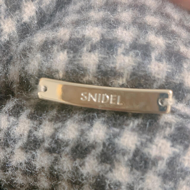 SNIDEL(スナイデル)の 【今季新作/2021AW】SNIDEL ステンカラーリバーコート  チェック レディースのジャケット/アウター(ロングコート)の商品写真