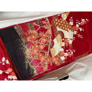 最安挑戦! 成人式等一式セット 着物 帯 タビ 髪飾り 入学 成人 卒業