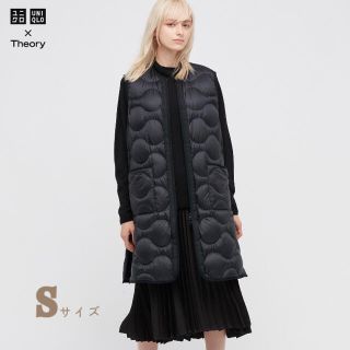 ユニクロ(UNIQLO)の★新品★ユニクロ　セオリー　ウルトラライトダウンロングベスト　Sサイズ(ダウンベスト)