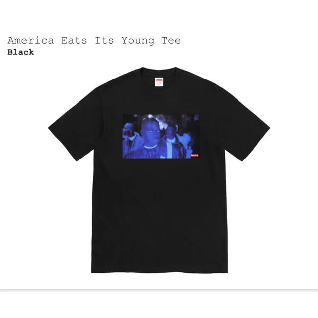 Tシャツ/カットソー(半袖/袖なし)supreme America eats its young tee 黒L