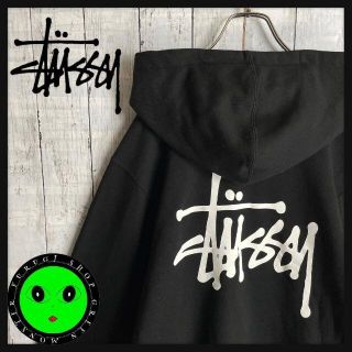 ステューシー(STUSSY)の【入手困難Lサイズ☆定番デザイン】ステューシー バックプリントロゴ パーカー(パーカー)