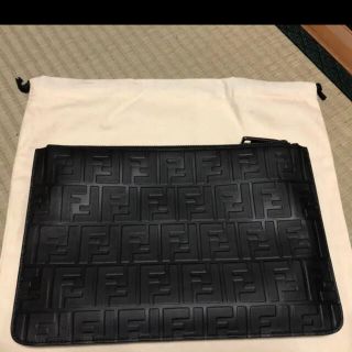 フェンディ(FENDI)のFENDI フェンディ ズッカ柄 クラッチバッグ セカンドバッグ(セカンドバッグ/クラッチバッグ)