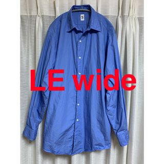 コモリ(COMOLI)のLE レギュラーカラーシャツ　wide ブルー　レショップ　comoli (シャツ)
