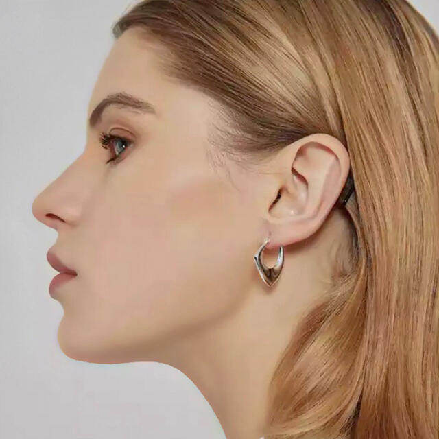 SLOBE IENA(スローブイエナ)のFlat hoop gold pierce No.702 レディースのアクセサリー(ピアス)の商品写真