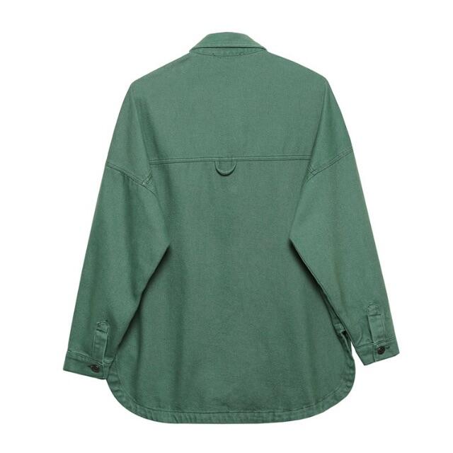 ????10月新作????6281◆green グリーン デニムシャツジャケット 1