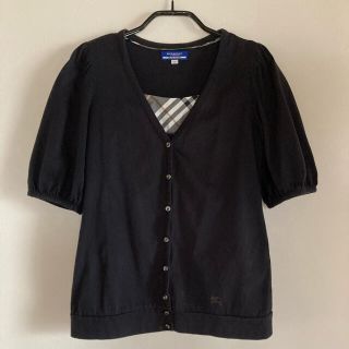 バーバリーブルーレーベル(BURBERRY BLUE LABEL)のご専用バーバリーブルーレーベル 5分袖 セットアップ 38 黒(カーディガン)