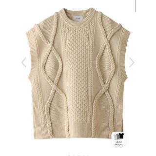 トゥデイフル(TODAYFUL)のCLANE クラネ　3D CABLE SLIT KNIT VEST (ベスト/ジレ)