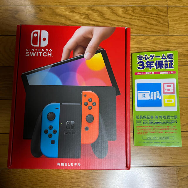 大人気定番商品 Nintendo Switch - Nintendo Switch（有機ELモデル）本体 ネオンブルー・ネオンレッド 家庭用ゲーム機本体