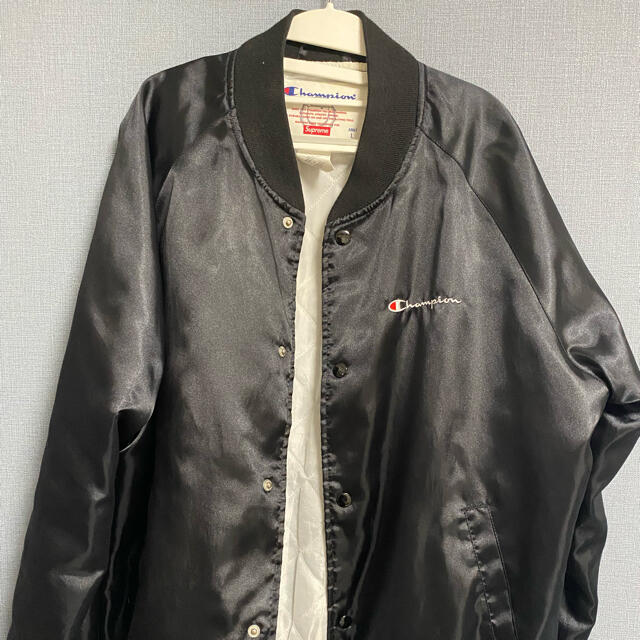 Supreme × Champion コラボ スタジャン Lサイズ 黒 【残りわずか】 33