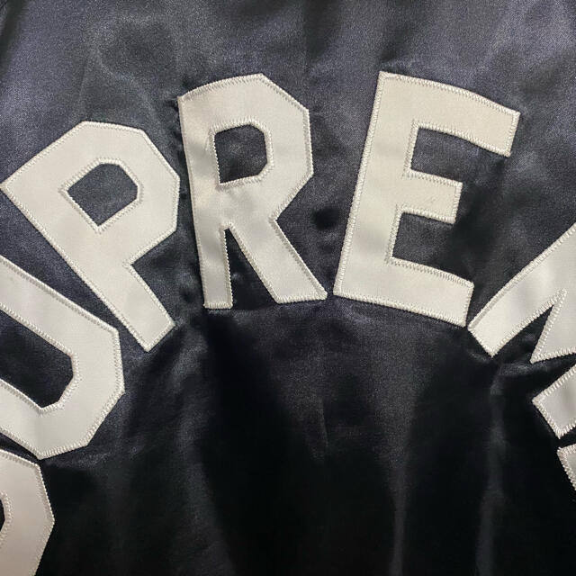 Supreme - Supreme × Champion コラボ スタジャン Lサイズ 黒 の Supreme - Supreme × Champion コラボ スタジャン Lサイズ 黒 の