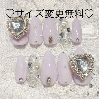 ネイルチップ　ガーリー コスメ/美容のネイル(つけ爪/ネイルチップ)の商品写真