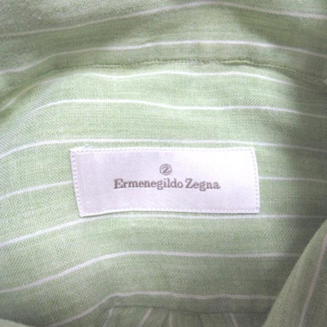 Ermenegildo Zegna(エルメネジルドゼニア)のエルメネジルドゼニア Ermenegildo Zegna シャツ 緑 長袖 BD メンズのトップス(シャツ)の商品写真