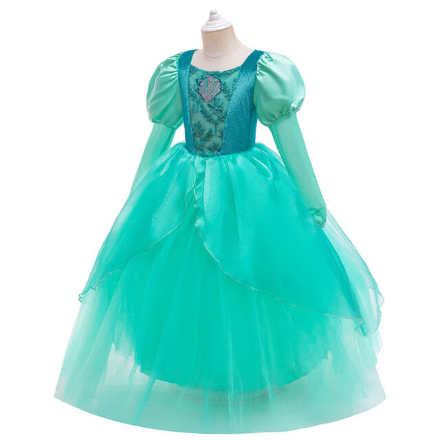 ディズニー プリンセス 120cm アリエル ドレス 女の子 高質 アリエル ディズニー プリンセス 120cm アリエル ドレス 女の子 高質 アリエル
