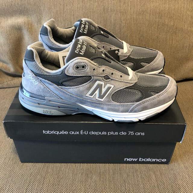 21年製 27cm ニューバランス USA製 MR993GL グレー ワイズD