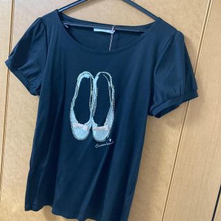 アナトリエ(anatelier)の新品　クチュールブローチ　バレエシューズ　ティシャツ 40(Tシャツ(半袖/袖なし))