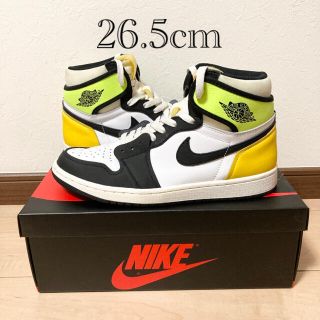 ナイキ(NIKE)のナイキ エアジョーダン1 ハイ OG "ボルトゴールド" 26.5cm(スニーカー)