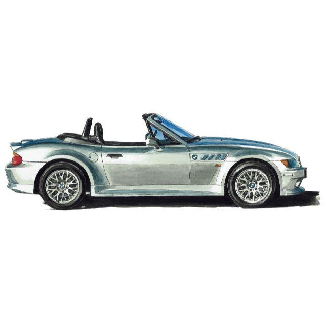 GC-1892 BMW Z3/Z8 限定版画サイン額装作家平右ヱ門 2