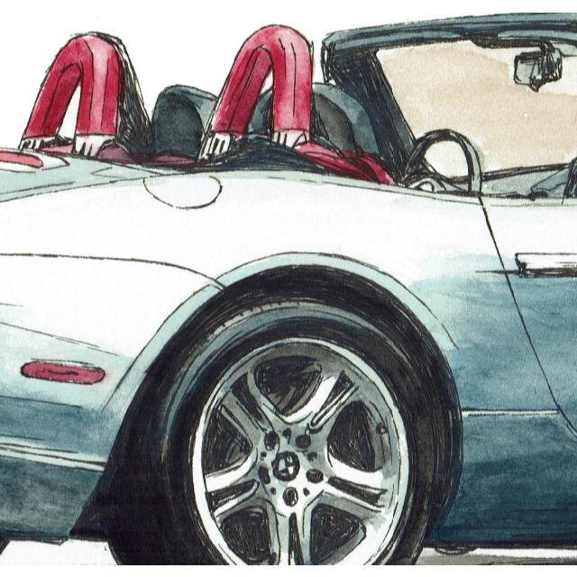 GC-1892 BMW Z3/Z8 限定版画サイン額装作家平右ヱ門 7