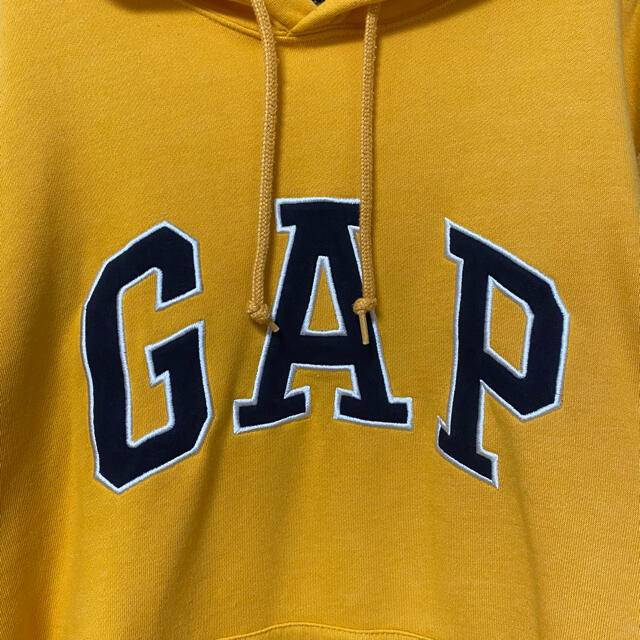 GAP(ギャップ)の【極稀少】GAP プルオーバーパーカー 90s 80s 古着 マスタードイエロー メンズのトップス(パーカー)の商品写真