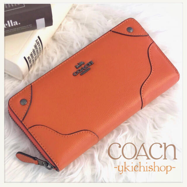 COACH - COACH 長財布 オレンジ コーチ財布 レディース財布 ギフト ...