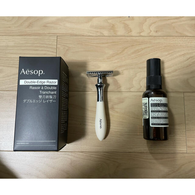 Aesop(イソップ)のAesop イソップ　ダブルエッジレイザー　シェービングセラム　セット売り コスメ/美容のスキンケア/基礎化粧品(その他)の商品写真