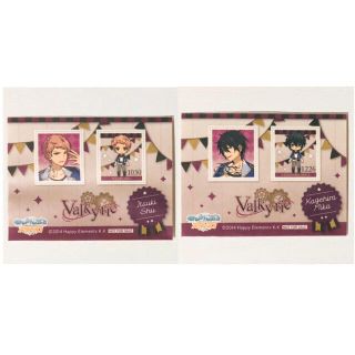 新品★あんスタ【Valkyrie】特典★切手風ステッカー★2点セット(その他)