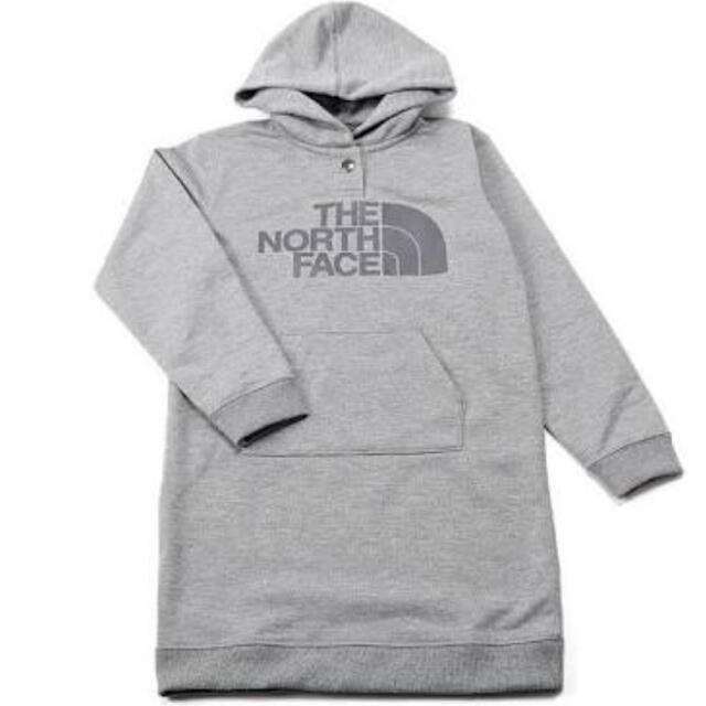 THE NORTH FACE(ザノースフェイス)のTHE NORTH FACE  パーカーワンピ　スウェット  ロゴワンピ 130 キッズ/ベビー/マタニティのキッズ服女の子用(90cm~)(ワンピース)の商品写真