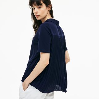 ラコステ(LACOSTE)のラコステ　プリーツ パネル コットンピケ ポロシャツ (半袖)(ポロシャツ)