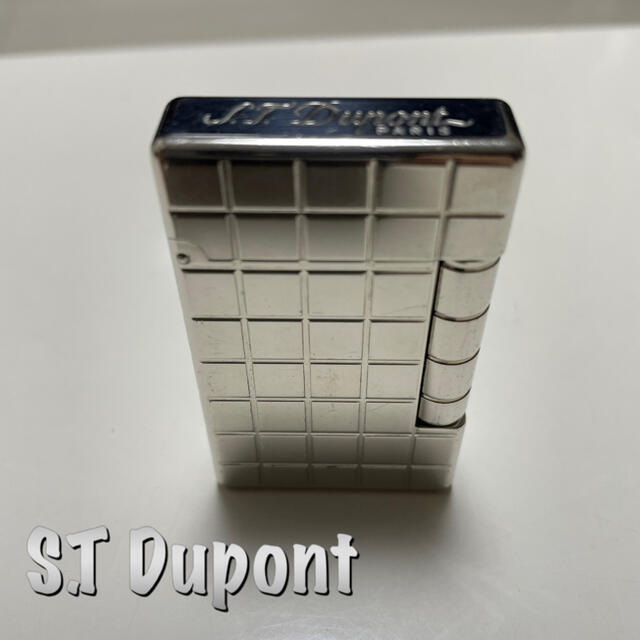 st.dupont　エステーデュポン　シルバー　 着火確認済　ダブルバーナー