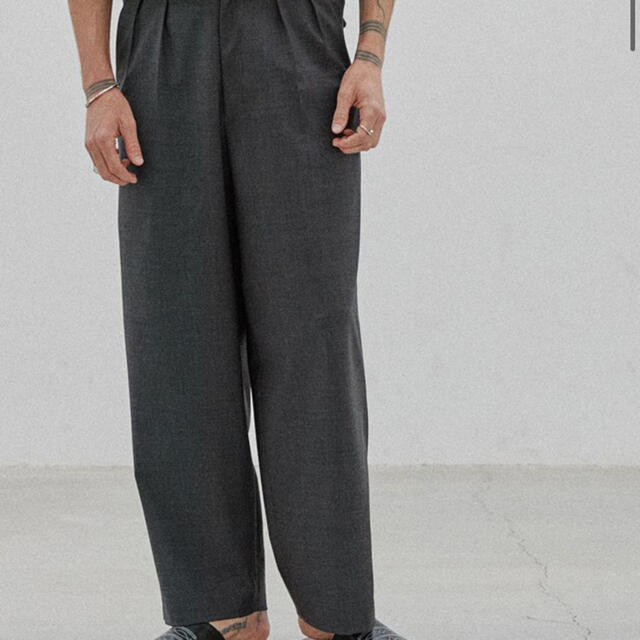 LIDNM MERINO WOOL BAGGY SLACKS Mサイズ