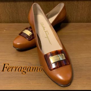 フェラガモ(Ferragamo)のFerragamo フェラガモ　パンプス　ローヒール(ハイヒール/パンプス)