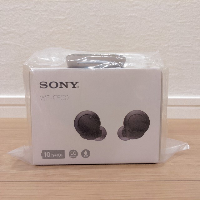 SONY フルワイヤレスイヤホン ブラック WF-C500 新品！ 未開封！