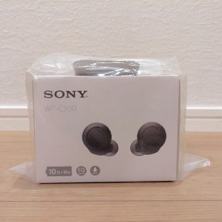 ソニー(SONY)のSONY フルワイヤレスイヤホン ブラック WF-C500 新品！ 未開封！(ヘッドフォン/イヤフォン)