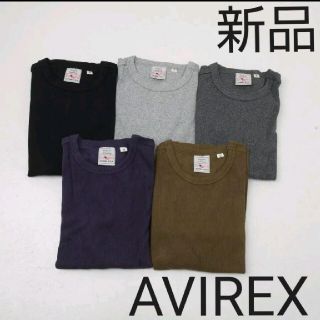 アヴィレックス(AVIREX)の即購入禁止AVIREX リブ半袖クルーネックTシャツ(Tシャツ/カットソー(半袖/袖なし))