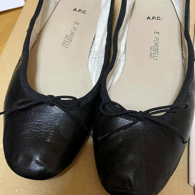 ポルセリ バレエシューズ A.P.C ブラック 38