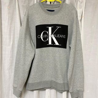 カルバンクライン(Calvin Klein)のCalvin Klein Jeans 裏起毛スウェット XLサイズ グレー(スウェット)