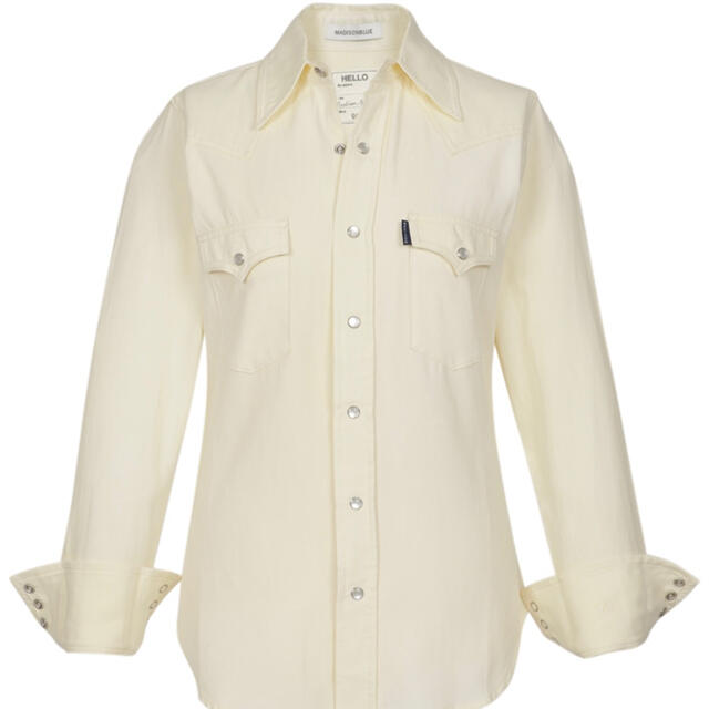 MADISONBLUE ウエスタンシャツ ivory カスタム レディース | bca.edu.gr